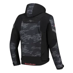 Rusty Stitches Liam Motorjas Black/Grey/Red 149> Motorjassen