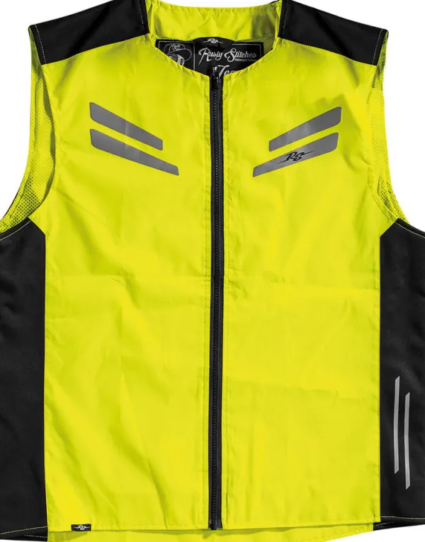 Rusty Stitches Stewart Savety vest Yellow Fluo 115> Reflectievesten