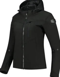 Rusty Stitches Super Ann Motorjas Black 100> Motorjassen