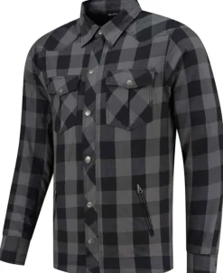 Rusty Stitches Super Neil-25 Motorjas Grey-Black> Motorjassen