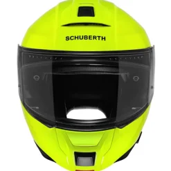 Schuberth C5 Fluo Yellow 707> Systeemhelmen|Helmen Met Zonnevizier