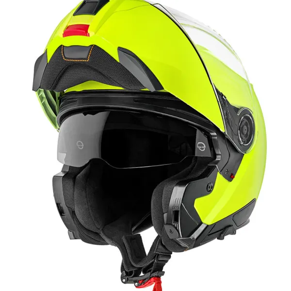Schuberth C5 Fluo Yellow 707> Systeemhelmen|Helmen Met Zonnevizier