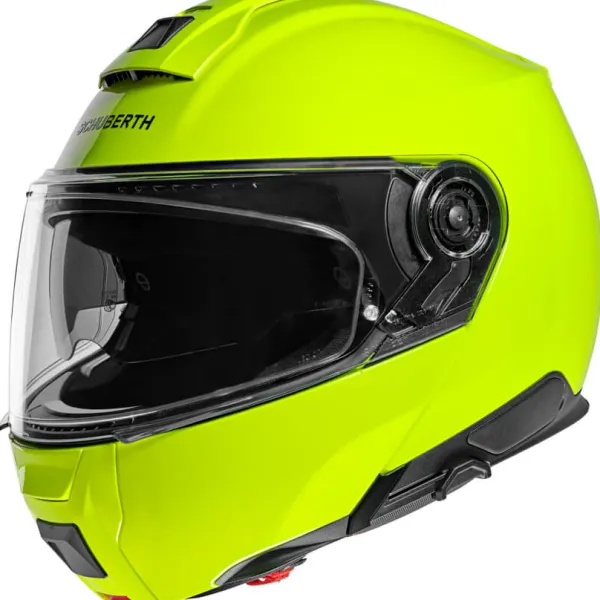 Schuberth C5 Fluo Yellow 707> Systeemhelmen|Helmen Met Zonnevizier
