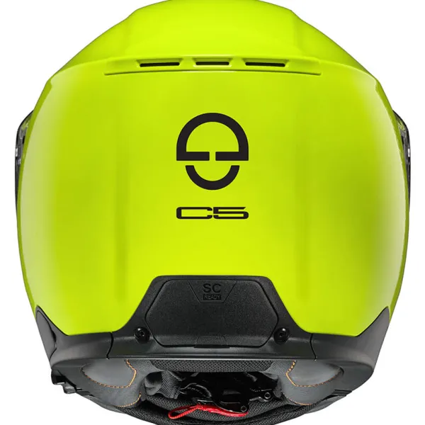 Schuberth C5 Fluo Yellow 707> Systeemhelmen|Helmen Met Zonnevizier