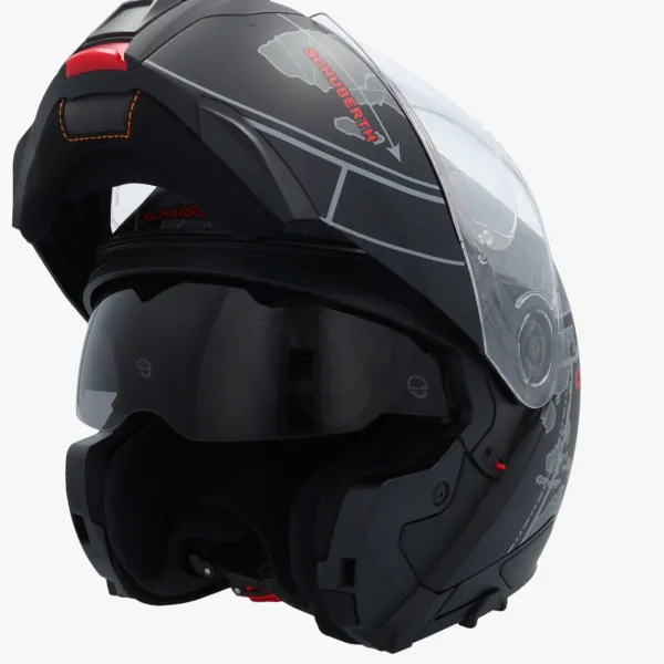 Schuberth C5 Globe Black/Grey 180> Systeemhelmen|Helmen Met Zonnevizier
