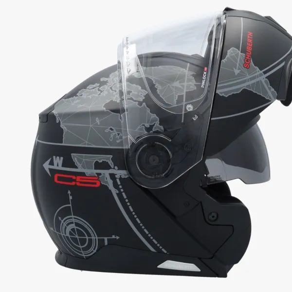 Schuberth C5 Globe Black/Grey 180> Systeemhelmen|Helmen Met Zonnevizier