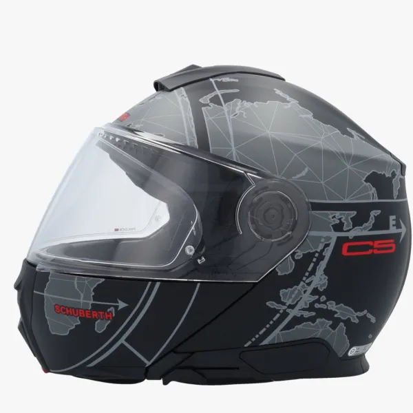 Schuberth C5 Globe Black/Grey 180> Systeemhelmen|Helmen Met Zonnevizier