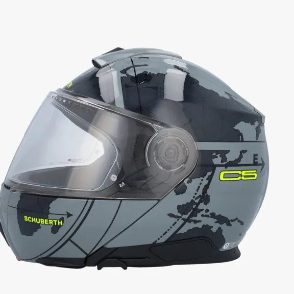 Schuberth C5 Globe Grey/Black> Systeemhelmen|Helmen Met Zonnevizier