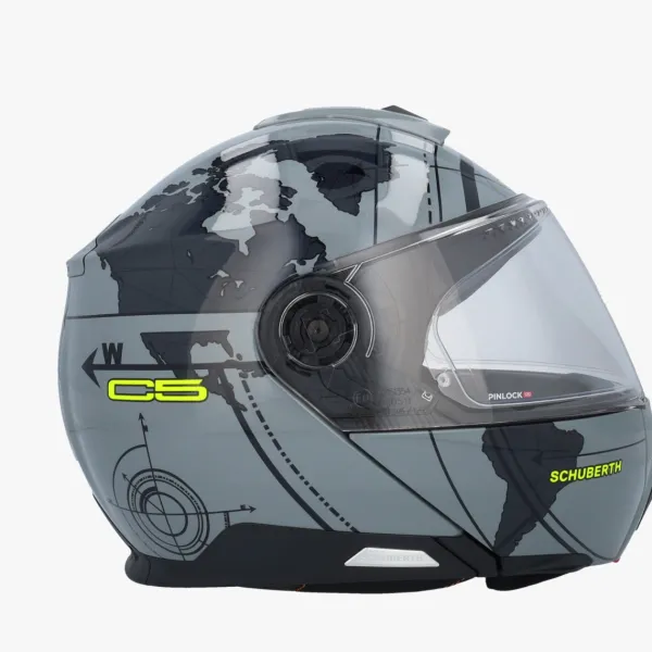 Schuberth C5 Globe Grey/Black> Systeemhelmen|Helmen Met Zonnevizier