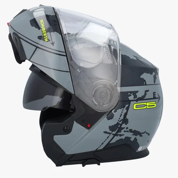 Schuberth C5 Globe Grey/Black> Systeemhelmen|Helmen Met Zonnevizier