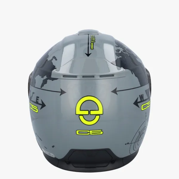 Schuberth C5 Globe Grey/Black> Systeemhelmen|Helmen Met Zonnevizier