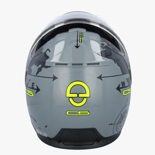 Schuberth C5 Globe Grey/Black> Systeemhelmen|Helmen Met Zonnevizier