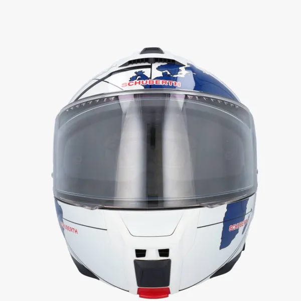 Schuberth C5 Globe White/Blue> Systeemhelmen|Helmen Met Zonnevizier