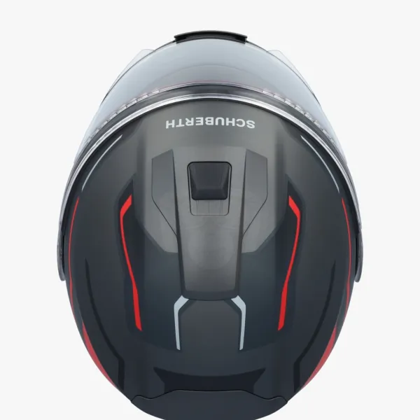 Schuberth C5 Omega Black/Red 138> Systeemhelmen|Helmen Met Zonnevizier