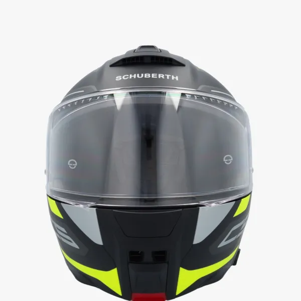 Schuberth C5 Omega Black/Yellow 178> Systeemhelmen|Helmen Met Zonnevizier