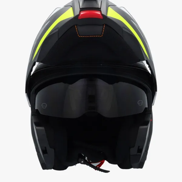 Schuberth C5 Omega Black/Yellow 178> Systeemhelmen|Helmen Met Zonnevizier
