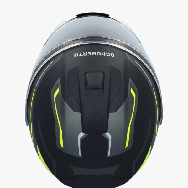 Schuberth C5 Omega Black/Yellow 178> Systeemhelmen|Helmen Met Zonnevizier