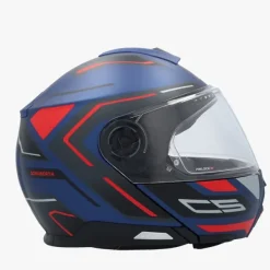 Schuberth C5 Omega Blue/Red 531> Systeemhelmen|Helmen Met Zonnevizier
