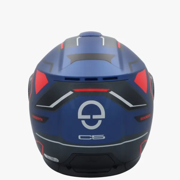 Schuberth C5 Omega Blue/Red 531> Systeemhelmen|Helmen Met Zonnevizier