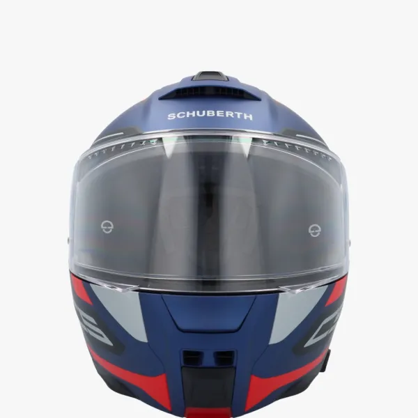 Schuberth C5 Omega Blue/Red 531> Systeemhelmen|Helmen Met Zonnevizier
