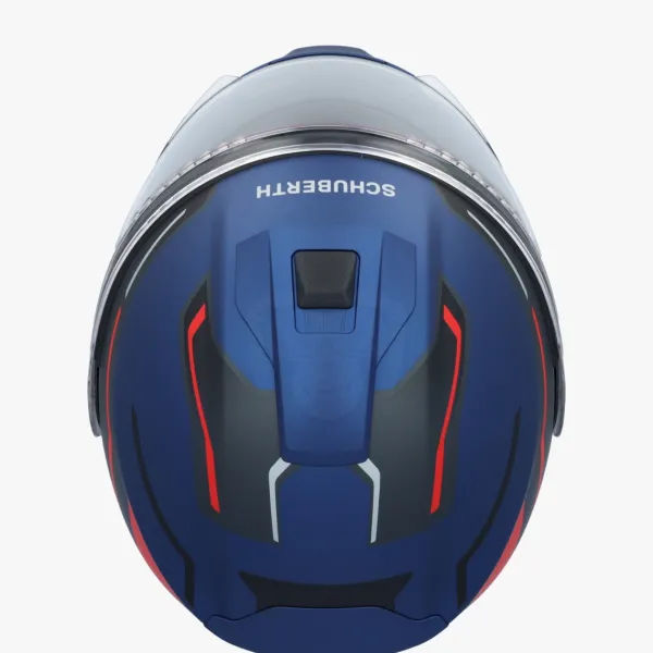 Schuberth C5 Omega Blue/Red 531> Systeemhelmen|Helmen Met Zonnevizier
