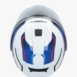 Schuberth C5 Omega White/Blue 253> Systeemhelmen|Helmen Met Zonnevizier