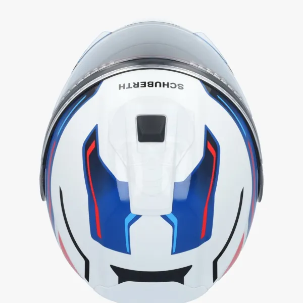 Schuberth C5 Omega White/Blue 253> Systeemhelmen|Helmen Met Zonnevizier
