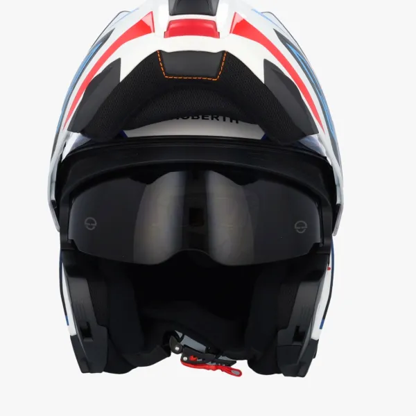 Schuberth C5 Omega White/Blue 253> Systeemhelmen|Helmen Met Zonnevizier