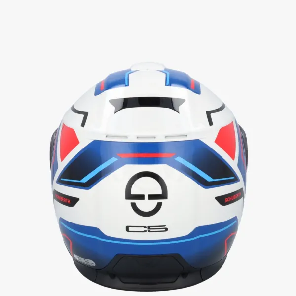 Schuberth C5 Omega White/Blue 253> Systeemhelmen|Helmen Met Zonnevizier