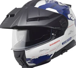 Schuberth E2 Atlas White/Blue 250> Adventure Helmen|Systeemhelmen