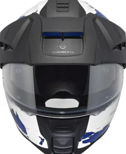 Schuberth E2 Atlas White/Blue 250> Adventure Helmen|Systeemhelmen