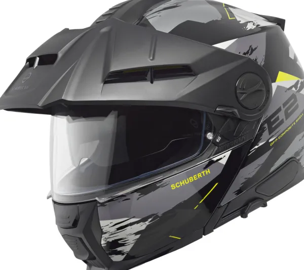 Schuberth E2 Trail Black/Yellow 718> Adventure Helmen|Systeemhelmen