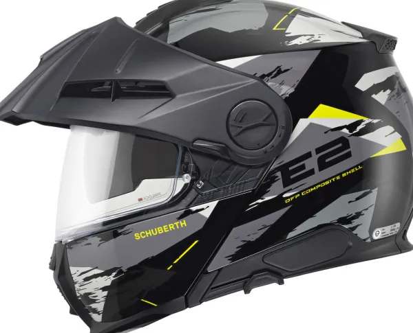Schuberth E2 Trail Black/Yellow 718> Adventure Helmen|Systeemhelmen