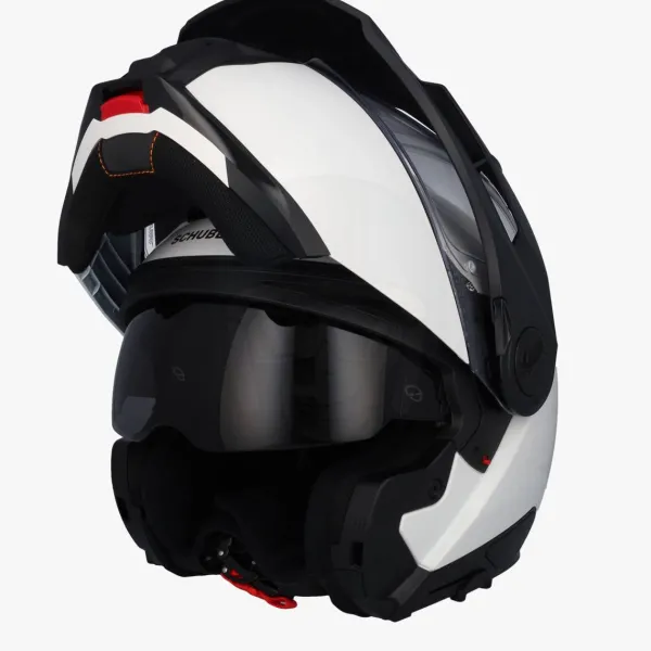 Schuberth E2 White> Systeemhelmen|Helmen Met Zonnevizier