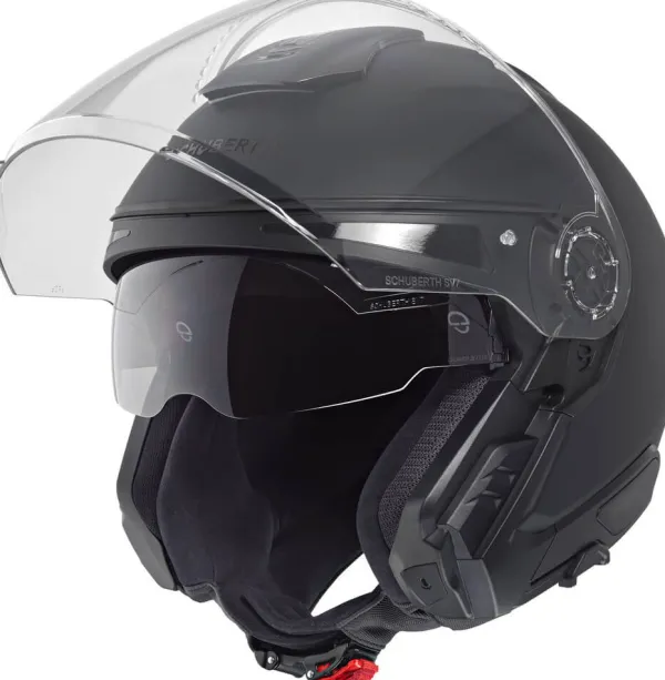 Schuberth J2 Flat Black 111> Helmen Met Zonnevizier|Bluetooth Helmen