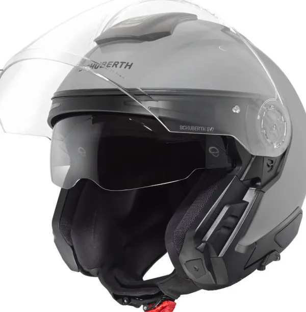 Schuberth J2 Flat grey 818> Helmen Met Zonnevizier|Bluetooth Helmen