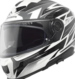 Schuberth S3 Thunder Black/White 218> Integraalhelmen|Helmen Met Zonnevizier