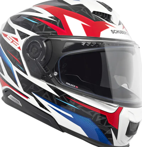 Schuberth S3 Thunder Blue/Red 532> Integraalhelmen|Helmen Met Zonnevizier