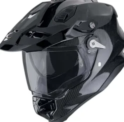 Scorpion ADF-9000 AIR Carbon Solid Black> Adventure Helmen|Integraalhelmen