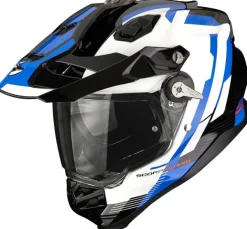 Scorpion ADF-9000 AIR Patrol Black/Blue/White> Adventure Helmen|Integraalhelmen