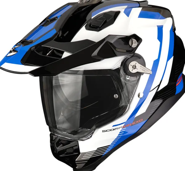 Scorpion ADF-9000 AIR Patrol Black/Blue/White> Adventure Helmen|Integraalhelmen
