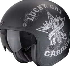 Scorpion Belfast EVO Hangar Matt Black/Silver>DAMES Adventure Helmen|Jethelmen