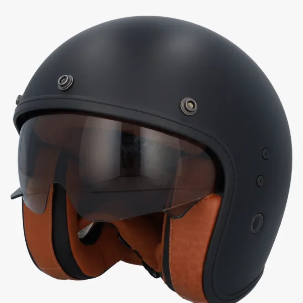 Scorpion Belfast EVO Luxe Matt Black>DAMES Retro Helmen|Jethelmen