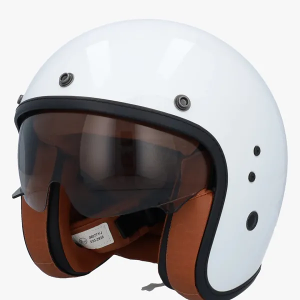 Scorpion Belfast EVO Luxe White>DAMES Retro Helmen|Jethelmen