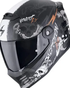 Scorpion COVERT FX Skullz  Matt Black/Grey/Gold> Jethelmen