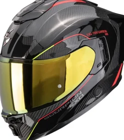 Scorpion EXO-1500 AIR Carbon Mundi Black/Red/Yellow> Integraalhelmen|Helmen Met Zonnevizier