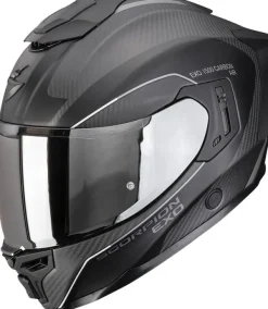 Scorpion EXO-1500 AIR Carbon Mundi Matt Black/Silver> Integraalhelmen|Helmen Met Zonnevizier