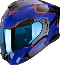 Scorpion EXO-530 AIR Clip Blue/Black/Red> Integraalhelmen|Helmen Met Zonnevizier