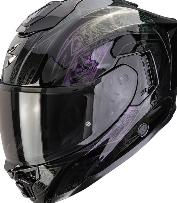 Scorpion EXO-1500 AIR Fantasy Black/Chameleon> Integraalhelmen|Helmen Met Zonnevizier
