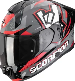 Scorpion EXO-530 AIR Rok Grey/Black/Red> Integraalhelmen|Helmen Met Zonnevizier